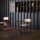 table bistrot contemporaine / en acier / en stratifié / en HPL