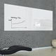 tableau blanc / magnétique / mural / en verre