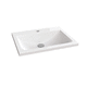vasque semi-encastrée / en Solid Surface / brillante / rectangulaire