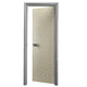 porte pour dressing / d'intérieur / aluminium / en inox