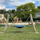 balançoire en bois / pour parc de jeux