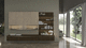 ensemble TV mural contemporain / en bois