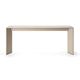 console contemporaine / en bois / en verre / avec piètement en bois