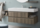 meuble vasque mural / en bois / contemporain / avec tiroirs