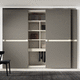 armoire modulable / à encastrer / contemporaine / en bois laqué