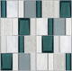 mosaïque en verre / en céramique / texturée / finition naturelle