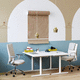 chaise de bureau contemporaine / d'intérieur / en tissu / en polyuréthane