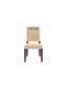 chaise contemporaine / en bois / tapissée / résidentielle