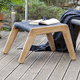repose-pied contemporain / en tissu / en teck / en corde