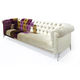 canapé de style chesterfield / multicolore / en tissu / 3 places