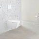 WC suspendu / en céramique / résidentiel / professionnel