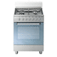 cuisinière à gaz / électrique / 4 foyers / 1 four