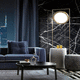 lampe sur pied / en métal / contemporaine / sans fil