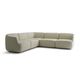 canapé modulable / contemporain / en tissu / blanc
