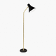 lampe sur pied / en laiton / contemporaine / d'intérieur