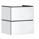 meuble vasque double / suspendu / en MDF / contemporain