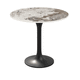 table d'appoint contemporaine / en céramique / avec piètement en acier laqué / ronde