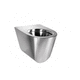 WC suspendu / en inox / professionnel