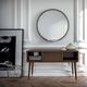 console contemporaine / en bois / rectangulaire / avec rangement