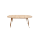 table à manger design scandinave / en chêne / en bois massif / avec piètement en bois