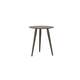 table d'appoint design scandinave / en chêne / avec piètement en bois / ronde