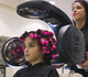 casque-séchoir infrarouge / pour salon de coiffure / mobile