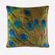 coussin carré / rectangulaire / à motif animalier / en tissu