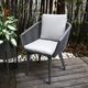 chaise de jardin contemporaine / d'extérieur / en tissu / en corde
