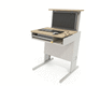 table d'ordinateur sur pied / classique / en métal / ergonomique