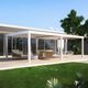 pergola autoportée / adossée / en aluminium / en aluminium peint