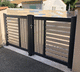 portail battant / en aluminium / en PVC / à barreaudage