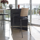 chaise de bar contemporaine / d'intérieur / en tissu / en cuir