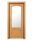 porte d'intérieur / en chêne / battante / semi-vitrée