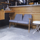 banquette contemporaine / en tissu / en chêne / en bois massif