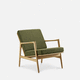 fauteuil contemporain / en textile / en cuir / en mousse