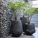 jardinière en béton / ronde / contemporaine / d'extérieur