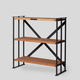 étagère basse / contemporaine / en bois / en acier