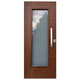 porte d'entrée / en verre / battante / classique