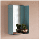 miroir mural / contemporain / rectangulaire / en acier
