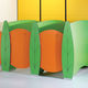cabine sanitaire pour toilette / en inox / stratifiée / pour école maternelle