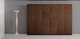 armoire d'angle / contemporaine / en chêne / à portes battantes