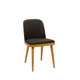 chaise contemporaine / d'intérieur / en tissu / avec piètement en bois