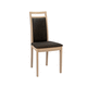 chaise contemporaine / en tissu / avec piètement en hêtre / tapissée