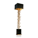 lampe sur pied / en fer / en tissu / contemporaine