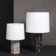 lampe de table / en cuir / contemporaine / sans fil