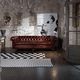 canapé chesterfield / en cuir / marron / 2 places