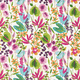 tissu d'ameublement / à motif floral / en lin / en viscose