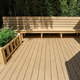 lame de terrasse en bois composite / aspect bois / clipsable / durable