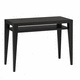 console classique / en bois massif / rectangulaire / noire