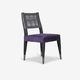 chaise de salle à manger contemporaine / d'intérieur / en tissu / en cuir